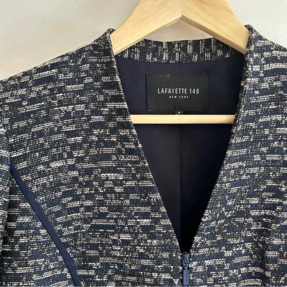 Lafayette 148 Tweed Pattern Jacket - Picture 8 of 10